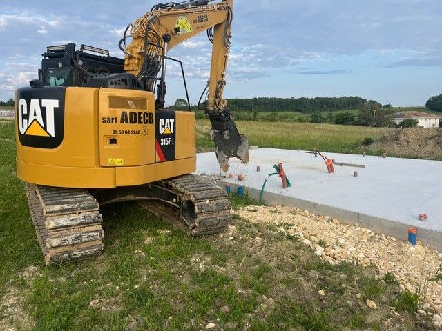 Démolition béton avec robot